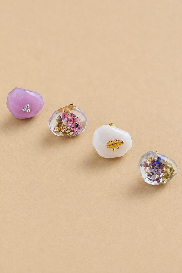 Four Play Studs | Multi Mood | Set of 4