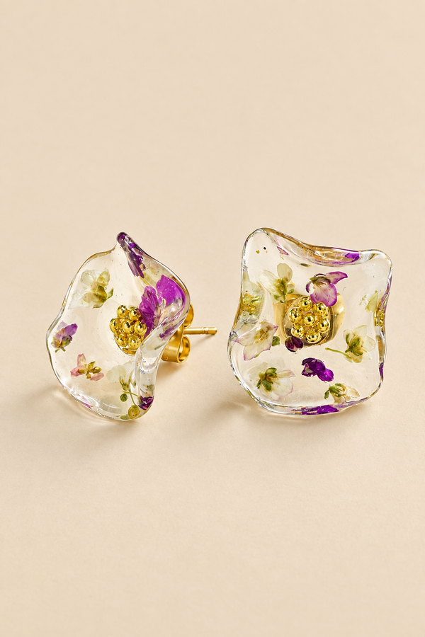 Bubblegum Earrings | Floral Hues