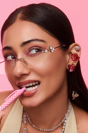 Bubblegum Earrings | Poppy Pink