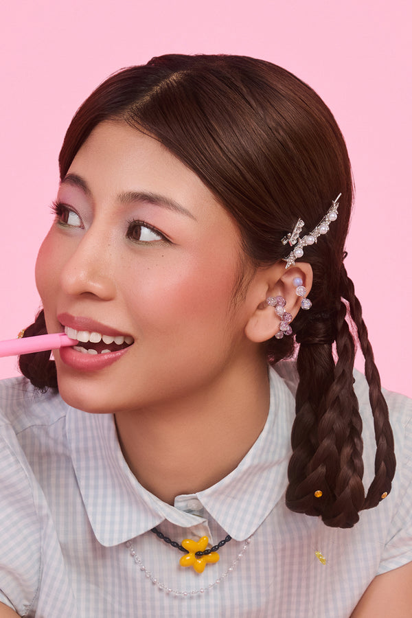 Jellybean Ear Cuff | Quartz